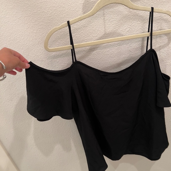 BP Black Cold Shoulder Top - Picture 2 of 5